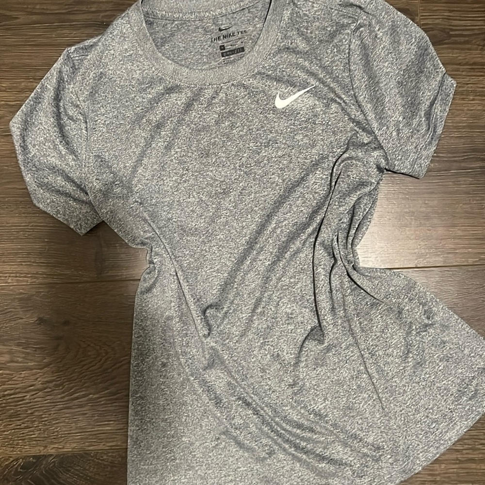 Grey nike athletic shirt